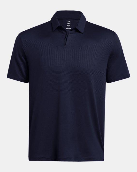 Men's UA Tour Tips Jacquard Polo in Blue image number 5